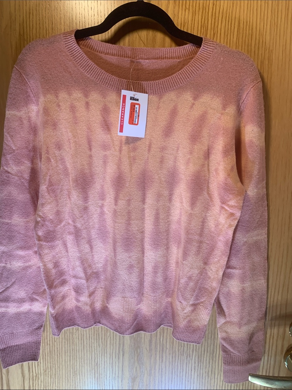 100% Cashmere Tie-Dye Scoopneck Sweater- Fabulous and Unusual- Size S